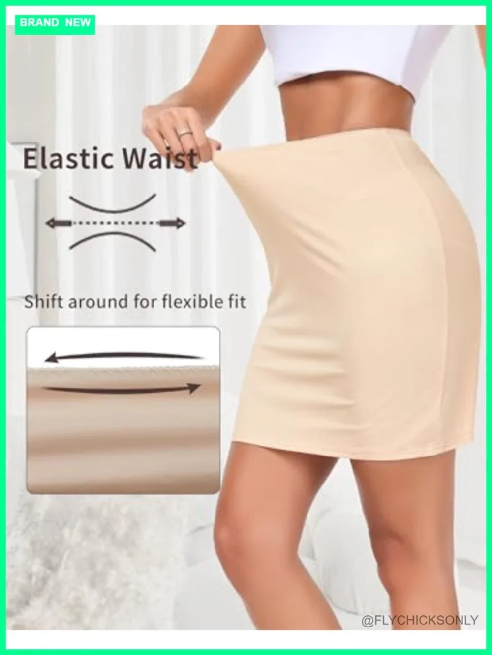 Women's Half Slip Under Dress Short Petticoat Above Knee S-XXL